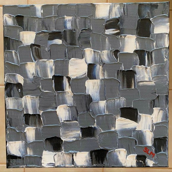 Original Art-Acrylic Textured Painting-Abstract - Picture 4 of 7